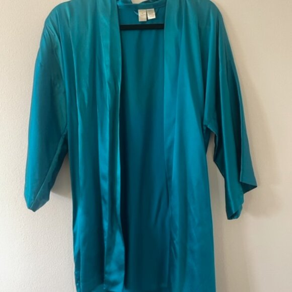 Teal Short Robe - Picture 5 of 7
